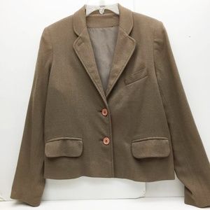 Womens Blazer Vintage ILGWA Union Label Brown 6